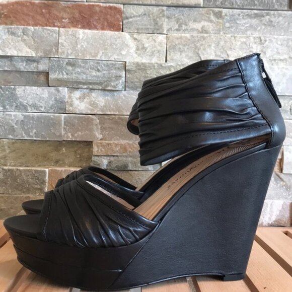 Modern Vintage Martine Ankle Strap Wedge Sandal - Picture 3 of 8